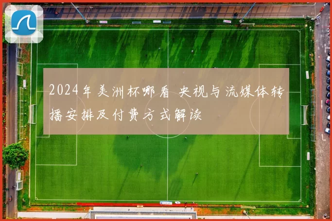 2024年美洲杯哪看 央视与流媒体转播安排及付费方式解读